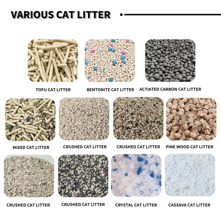 Various wholesale kitty litters